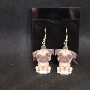 Pug Earrings